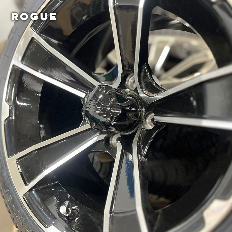 rogue golf cart rims angled image