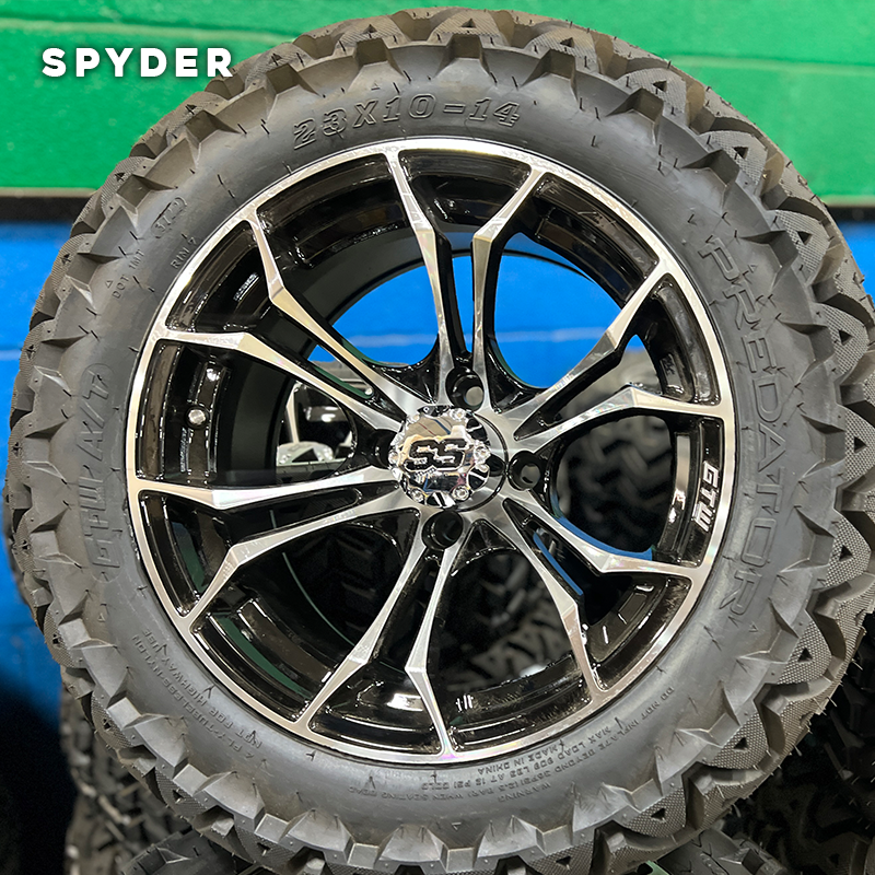 spyder golf cart rims